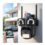 Triple-Lens Smart WiFi Kamera – 3 Objektiva | PTZ Kamera sa AI Detekcijom i Noćnim Vidom