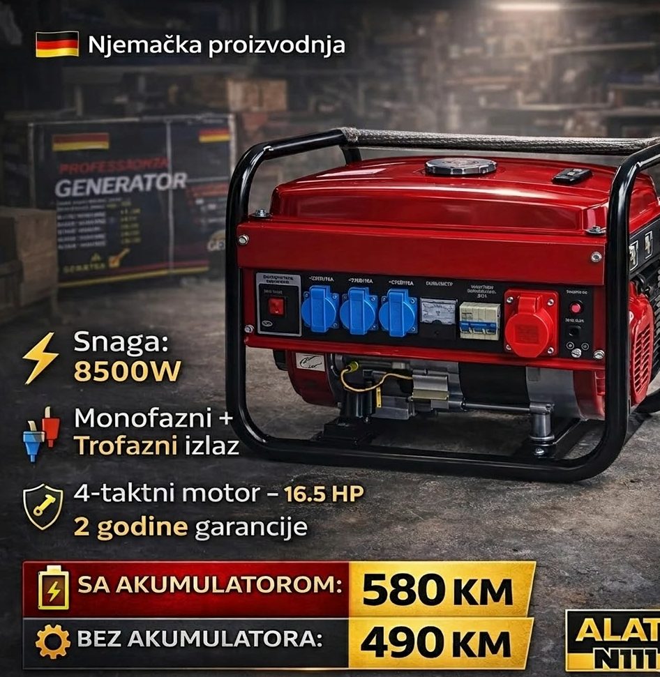 16 Profesionalni Generator Agregat KD8500 - Image 1