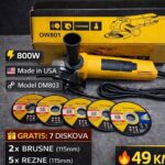 Ugaona Brusilica  DM801 800W + Set od 7 ploča
