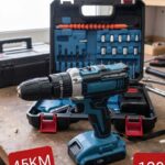 Aku Bušilica 5Ah – Metalna Glava + 2x Baterije + Kofer