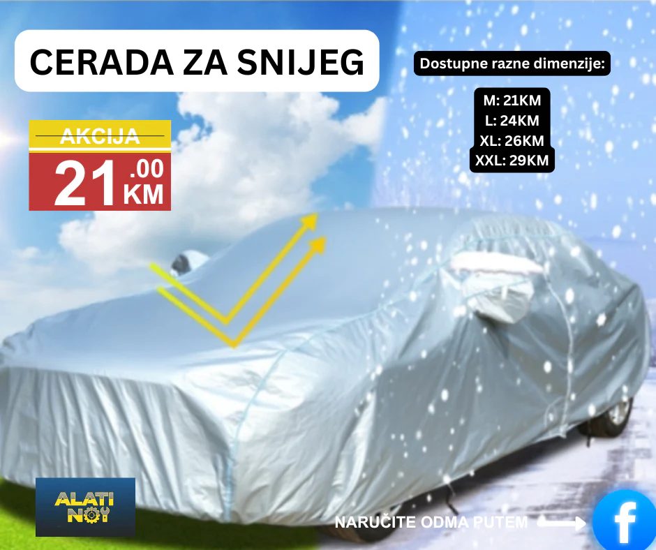 39 LUKSUZNA UNIVERZALNA AUTO CERADA ZA SVA GODIŠNJA DOBA – Maksimalna Zaštita! - Image 1