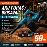 AKU PUHAČ / USISAVAČ 2U1 SA 2 BATERIJE