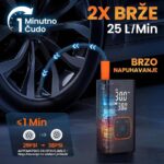 KRAFTBOX Pro – Bežični kompresor za gume sa digitalnim ekranom - Image 4