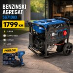 Benzinski agregat SG7100X – 5.4 kW