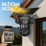 WiFi Solarna Kamera sa Solarnim Panelom – Bežična Vanjska Sigurnosna Kamera sa Noćnim Vidom - Image 2