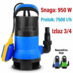 Pumpa za prljavu vodu 950W – Potapajuća muljara 7500 L/h | 79 KM - Image 5