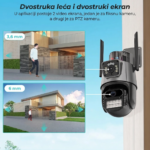 KAMERA PTZ Smart WiFi 8MP 4K Ultra HD – Vanjska sigurnosna kamera sa noćnim vidom - Image 3