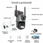 KAMERA PTZ Smart WiFi 8MP 4K Ultra HD – Vanjska sigurnosna kamera sa noćnim vidom - Image 5