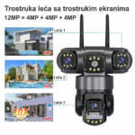 4K PRO WiFi sigurnosna kamera sa 4 kamere – 18MP, PTZ, noćni vid