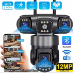 4K PRO WiFi sigurnosna kamera sa 4 kamere – 18MP, PTZ, noćni vid - Image 3