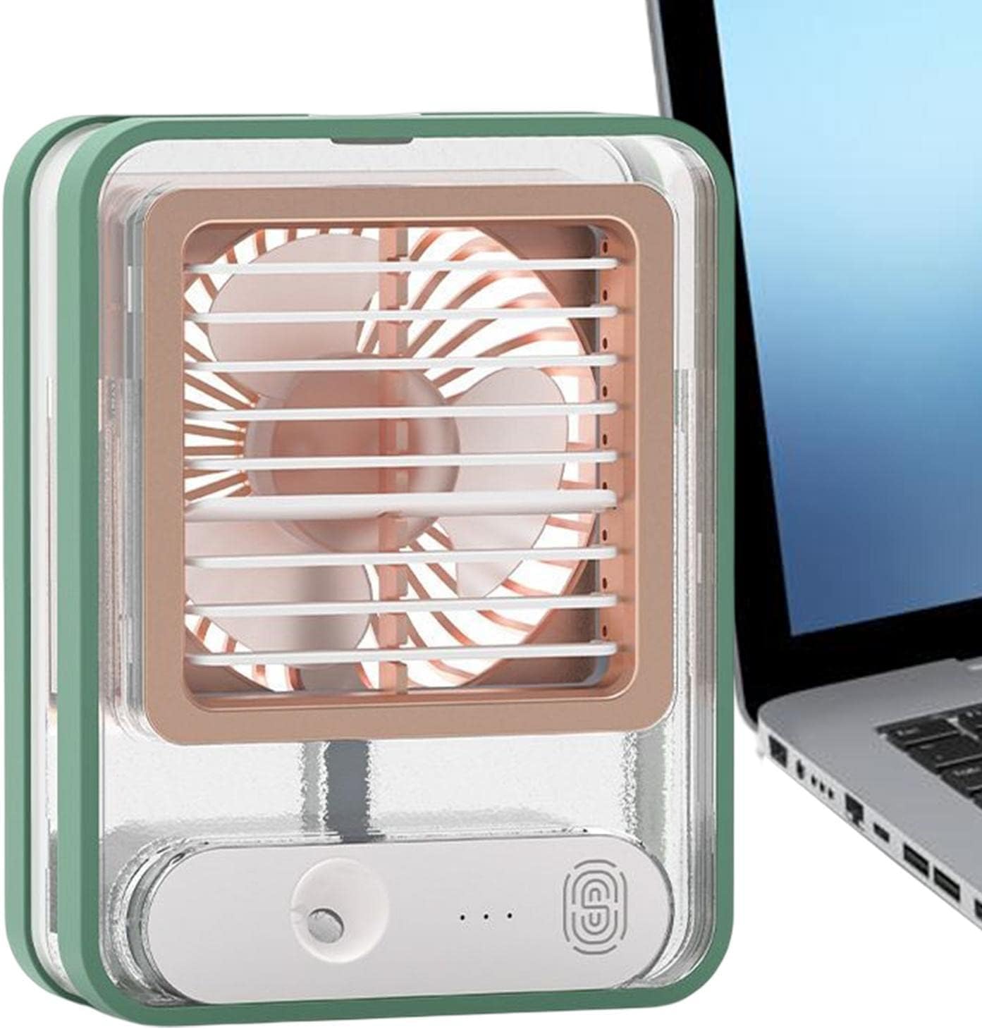 61JaZGO49bL._AC_SL1500_ Mini ventilator 3 u 1 sa raspršivačem vode i LED svjetlom – USB punjivi - Image 1