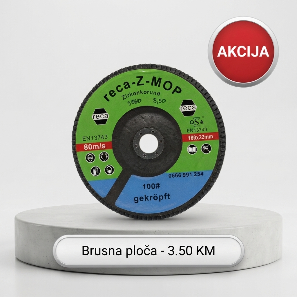 Flap_disc_studio_design_podium_202608262131 SLAGANI PAPIR INOX 180 100 - Image 1