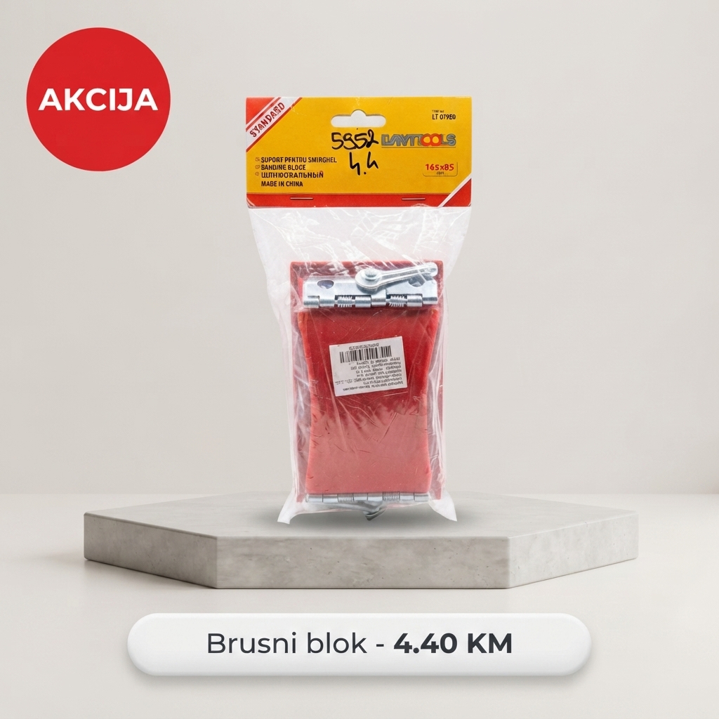Red_sanding_block_on_podium_202608210054 NOSAČ SMIRGLA - Image 1