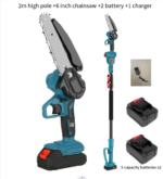 AKU teleskop set 3 u 1 – Motorna pila i makaze + 2x 88V baterije - Image 2